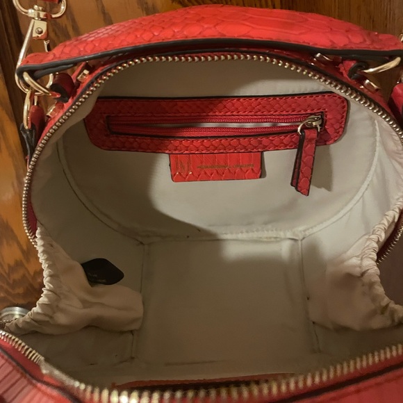 INC International Concepts Women's Rilie Circle Top Handle Crossbody Bag Red - Picture 6 of 7